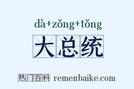 大总统是什么意思的图片